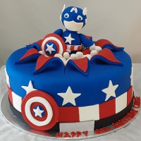 Superheroes - Captain America Popout Cake